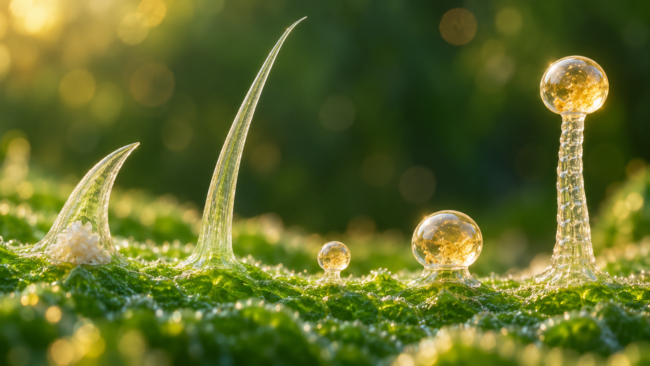 Les cinq types de trichomes et leur taille